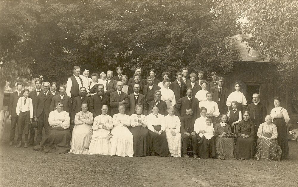 neighborhood gathering at the Aug. Tengblad home