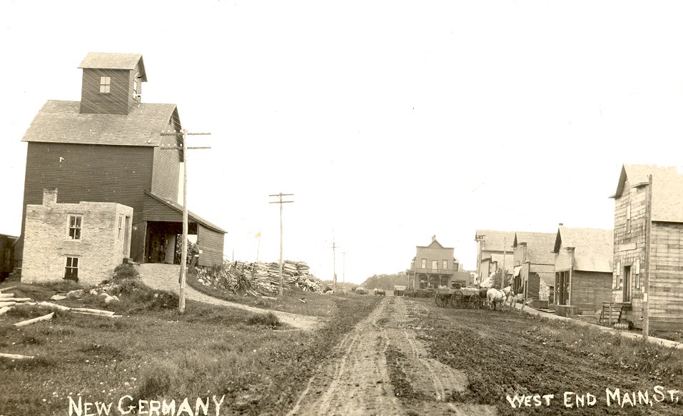 Main Street of New Germany as it looked in 1908  Av6492