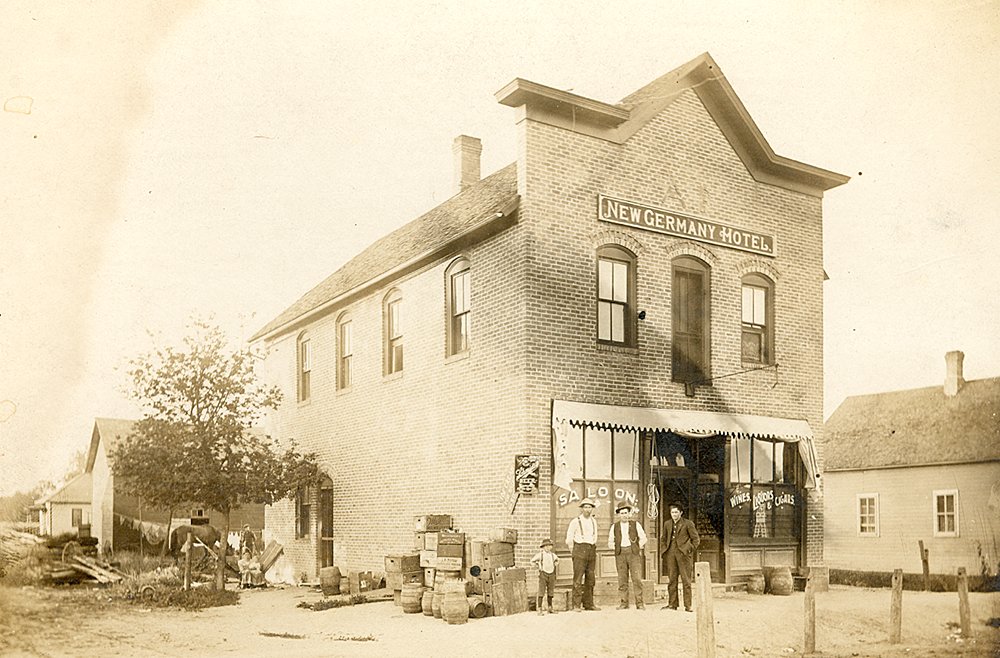New Germany Hotel and Drug store in 1904  Av6651